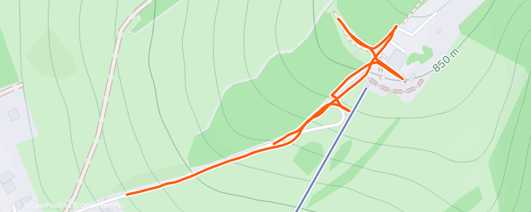 Map of the activity, Lunch Hike