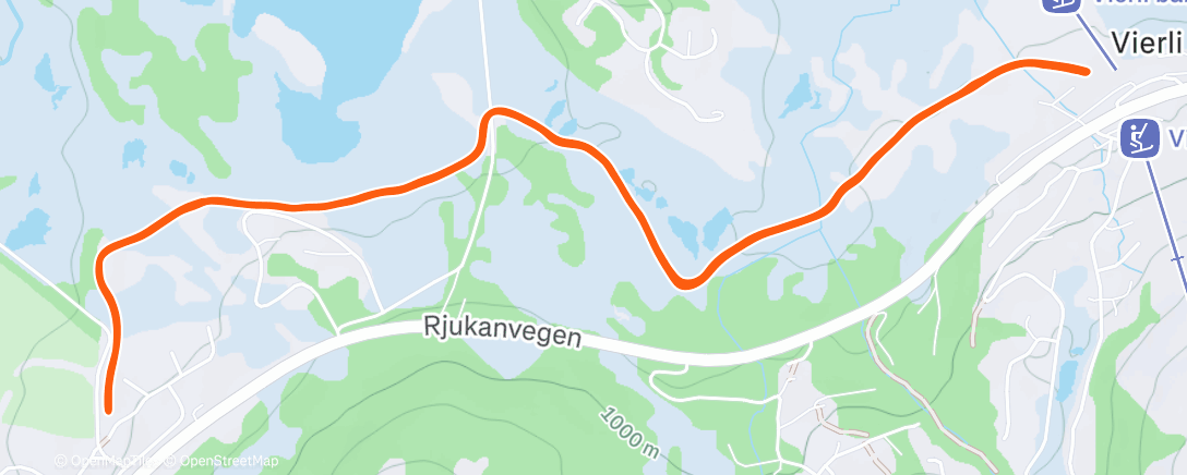 Map of the activity, Sveive i gang uka