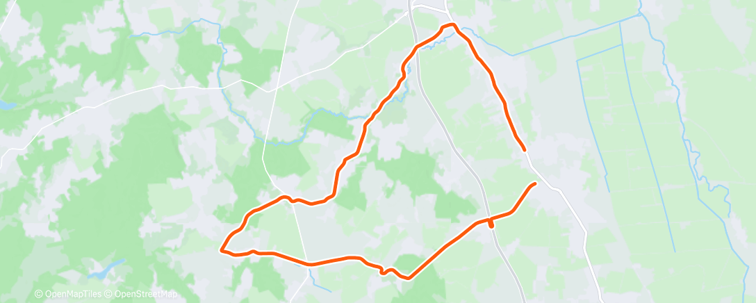 Map of the activity, Lunch Gravel Ride