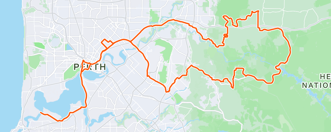 Map of the activity, Morning Ride