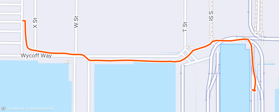 Map of the activity, Afternoon Walk