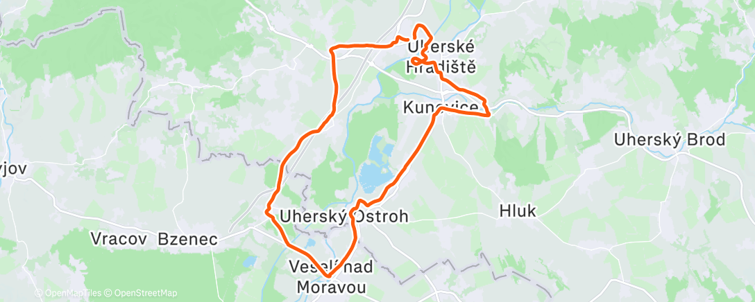 Карта физической активности (Lunch Ride)