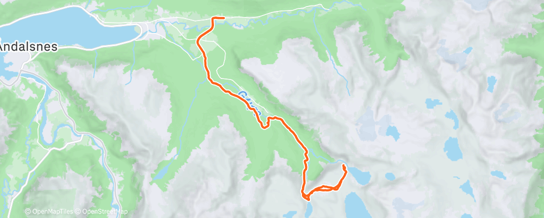 Map of the activity, Lunch Trail Run