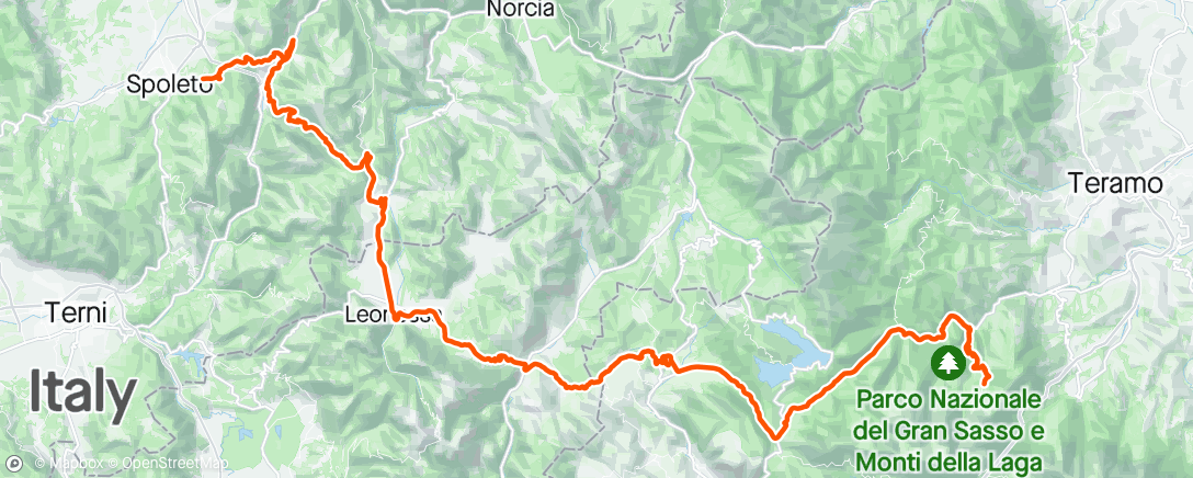 Map of the activity, Giro d’Italia Stage 8