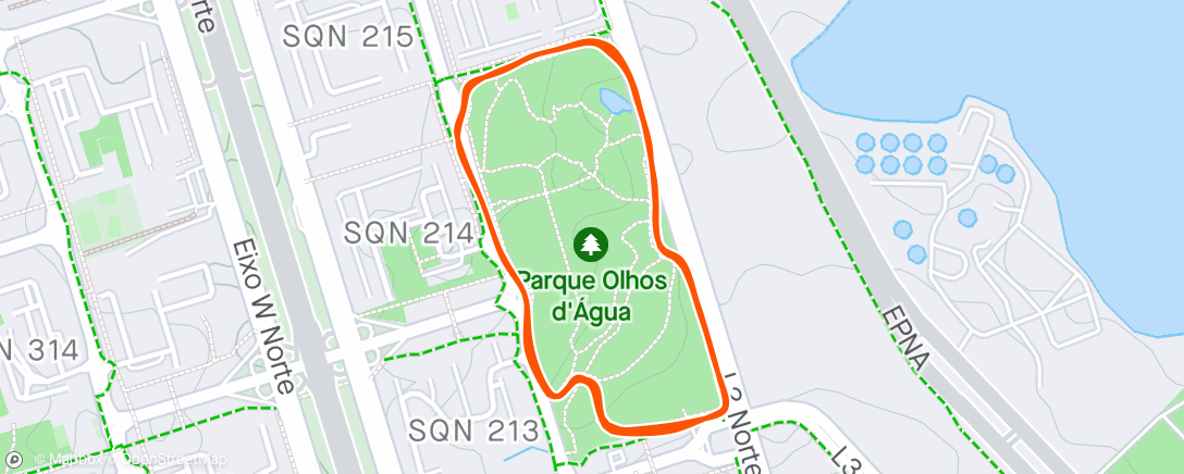 Mappa dell'attività Afternoon Run