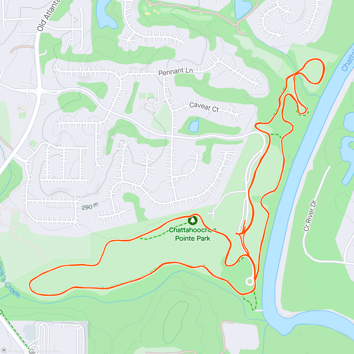 Map of the activity, Afternoon Run: testing out the hammie a bit more with some bigger strides.  Got a lot of work still to do, but stoked with how things are going. 🕺