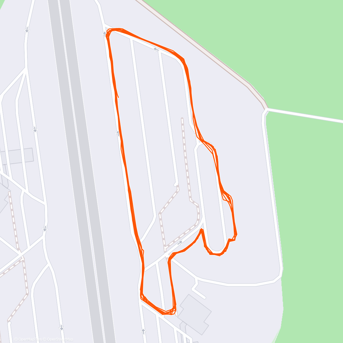 Map of the activity, Evening Hike