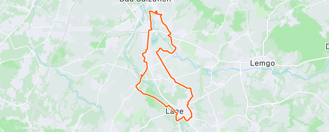 Карта физической активности (Radfahrt am Morgen)