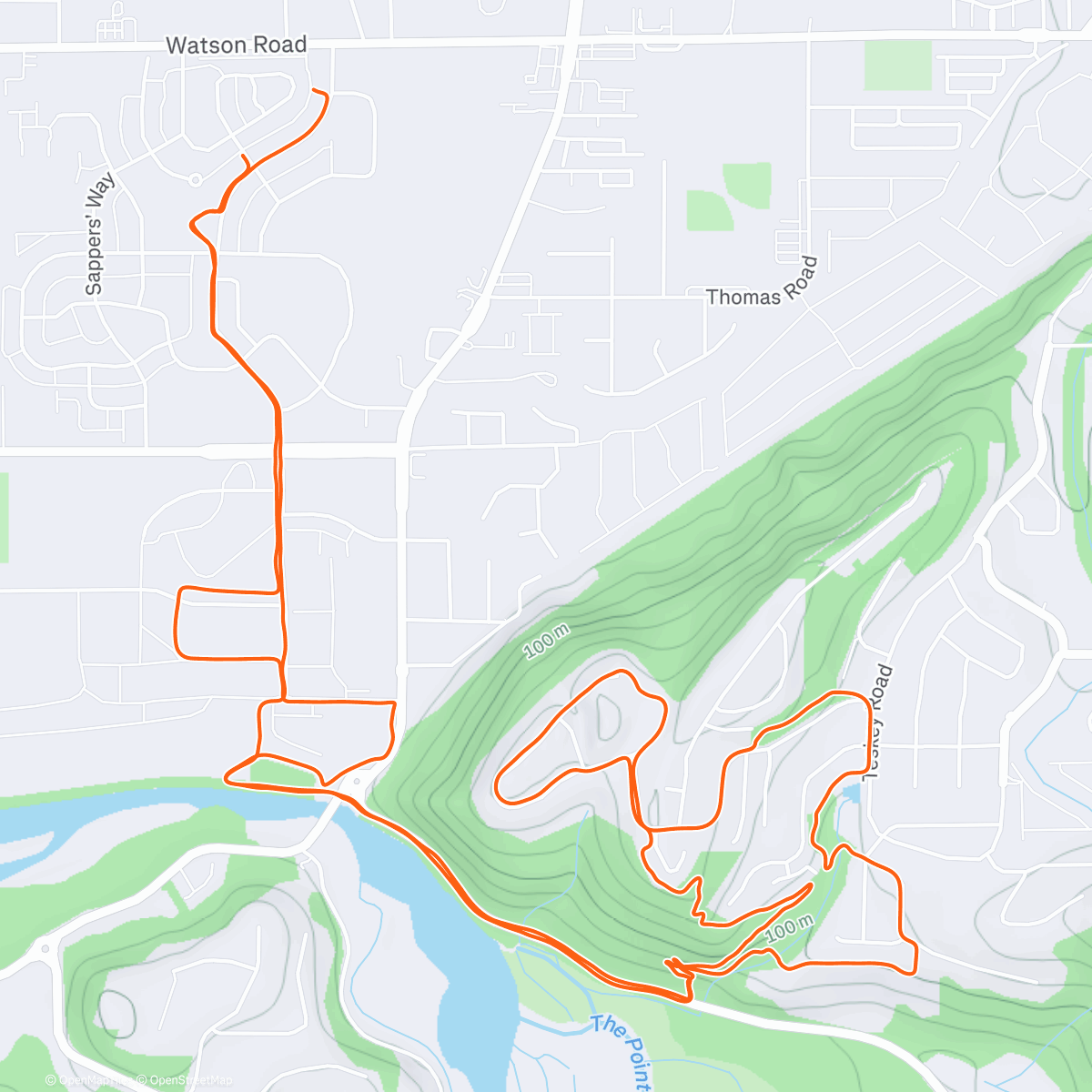 Map of the activity, Almost found snow