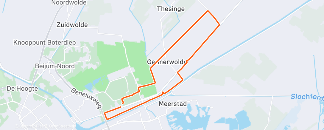 Карта физической активности (Ochtendloop)