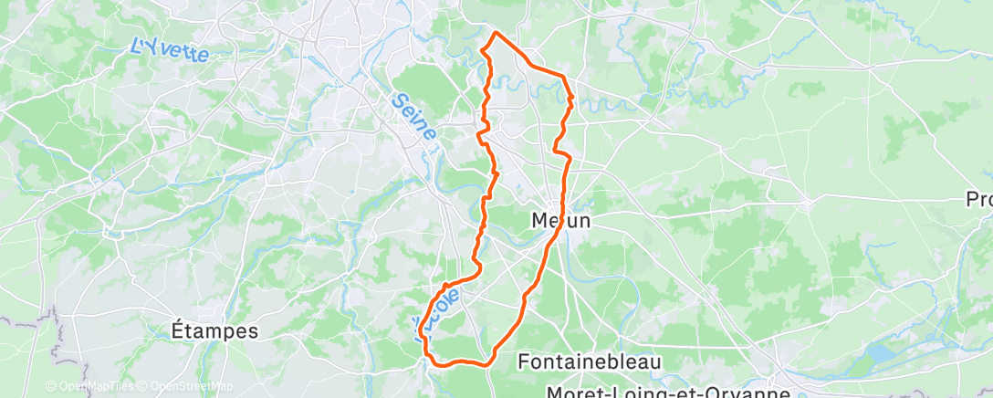 Карта физической активности (Afternoon Ride)