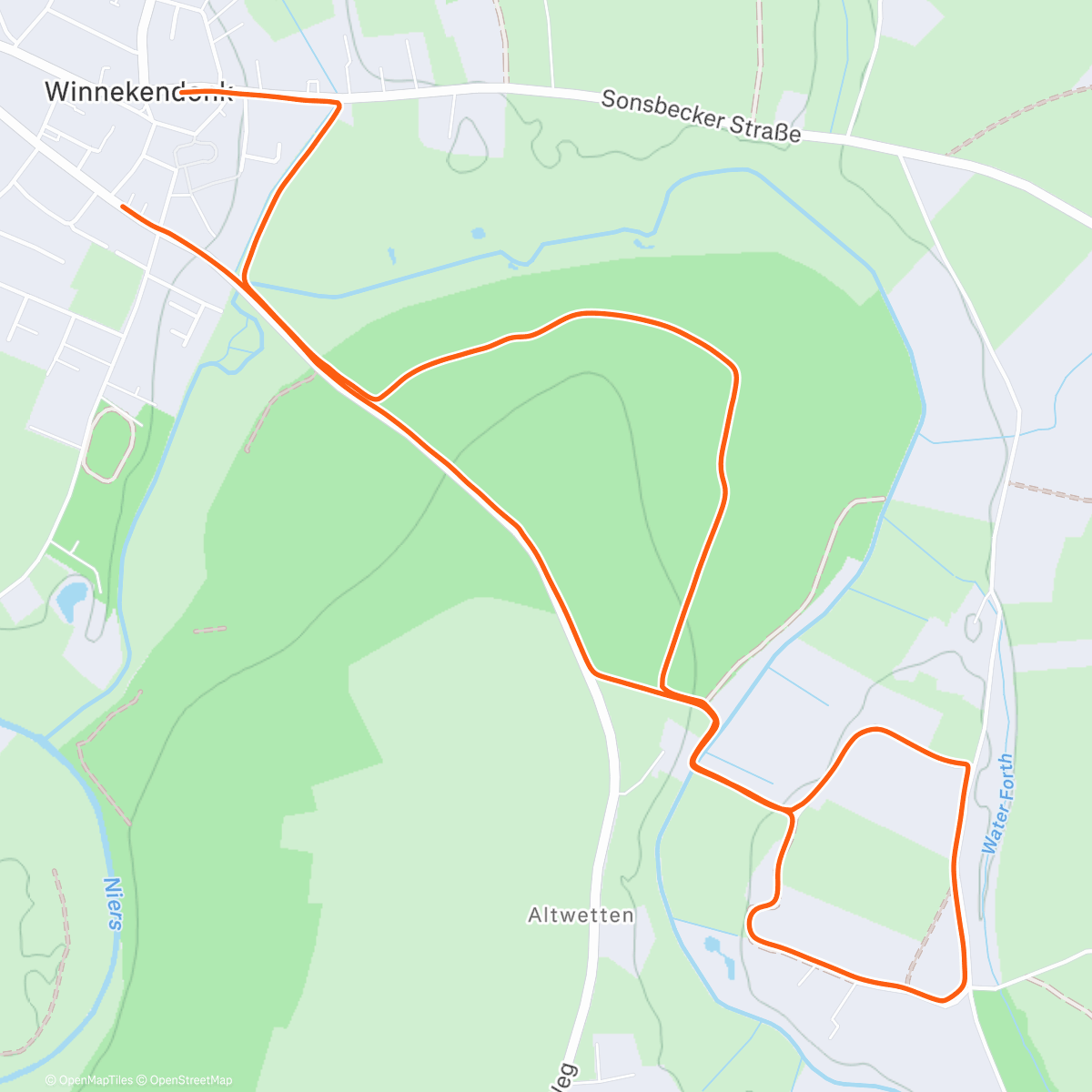 Карта физической активности (Binnenheide)