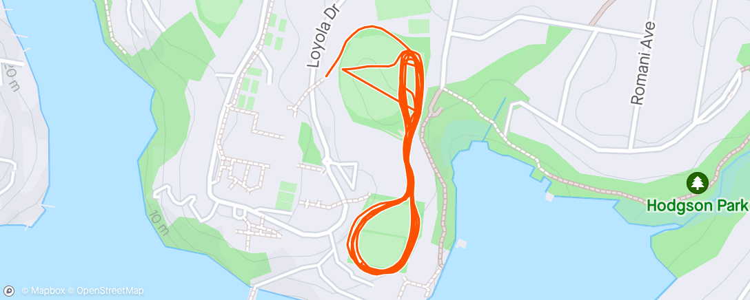 Map of the activity, XC Fartlek