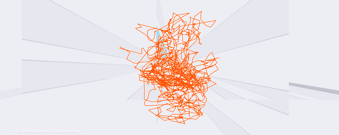 Map of the activity, Evening Workout (padel Seminyak)