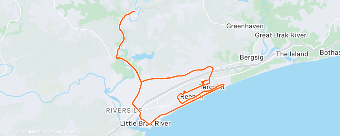Map of the activity, Morning Mountain Bike Ride