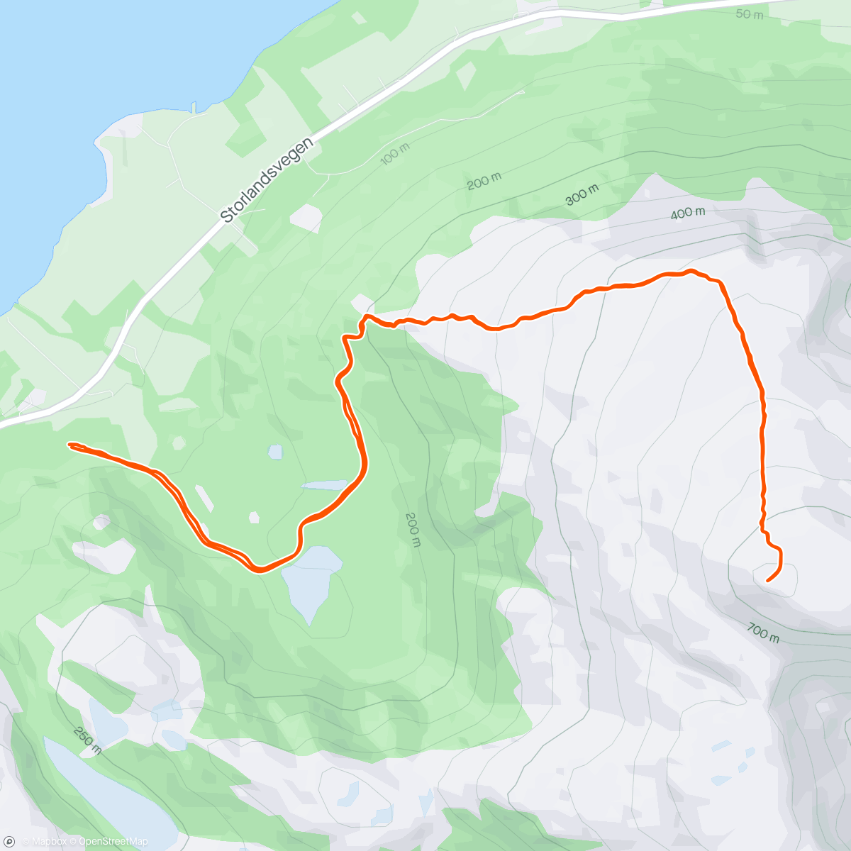 Map of the activity, Baratur på Stokknoken