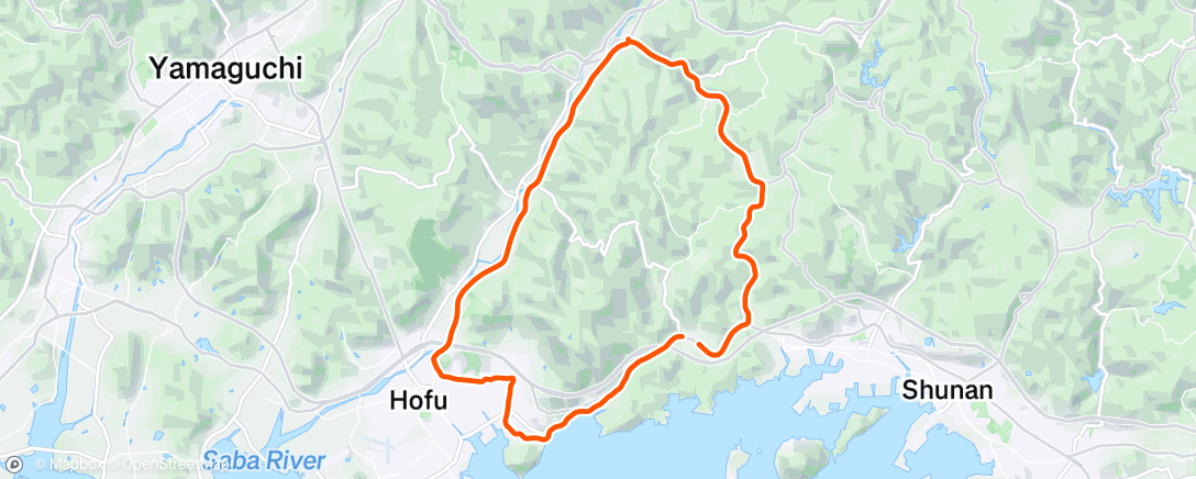 Map of the activity, Morning Ride