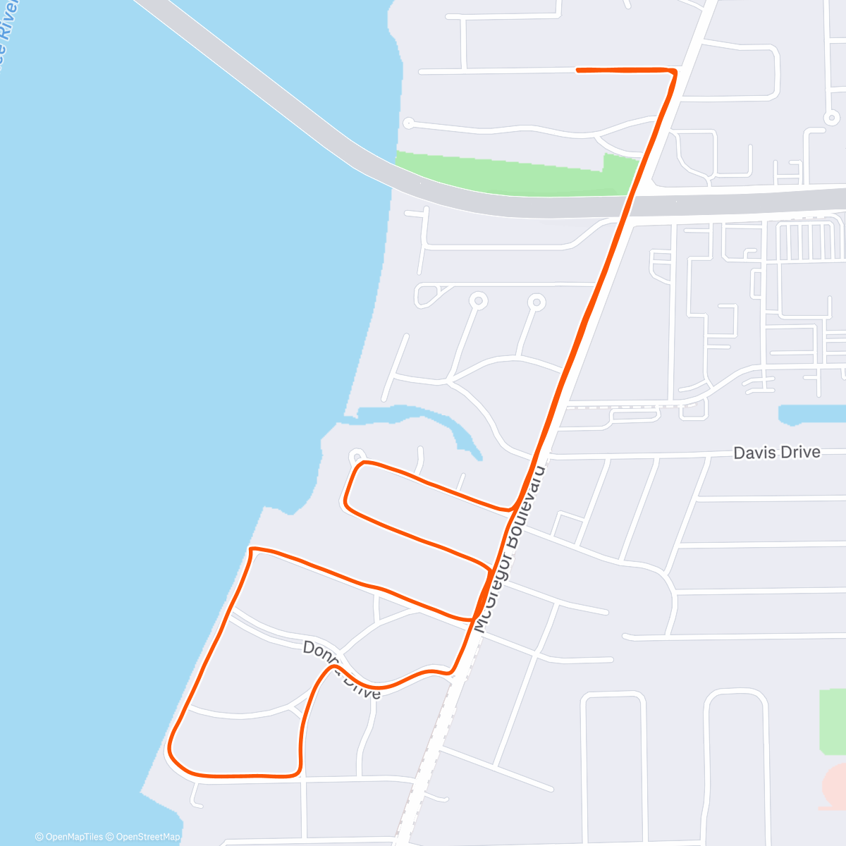 Карта физической активности (Family stroll)