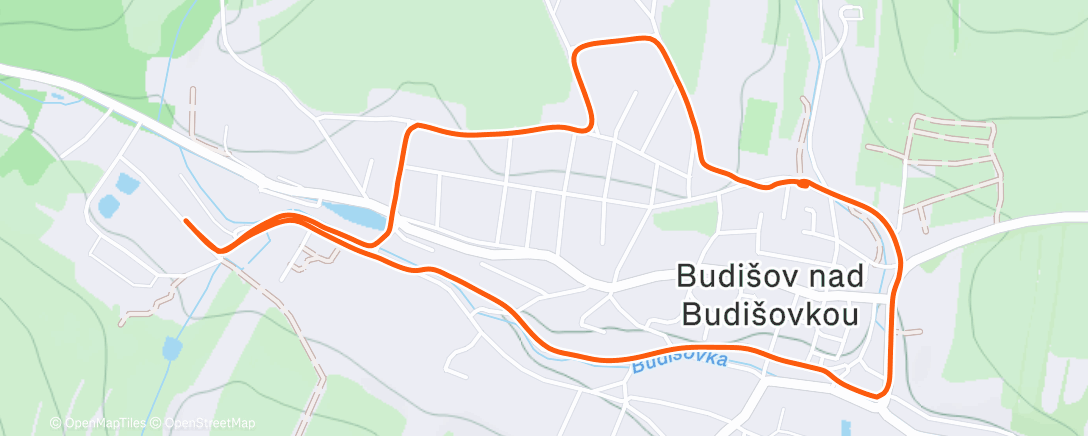 Map of the activity, Morning Hike