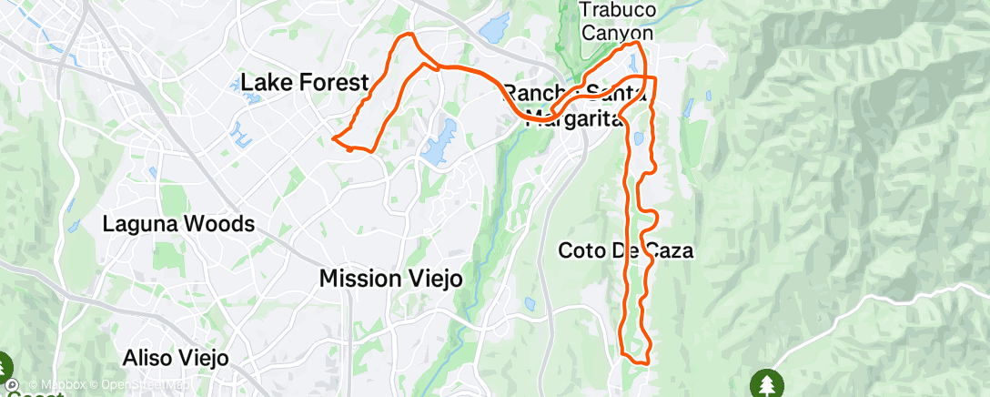 Map of the activity, Coto 🚴‍♀️🩵