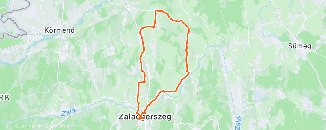 Map of the activity, Morning Ride