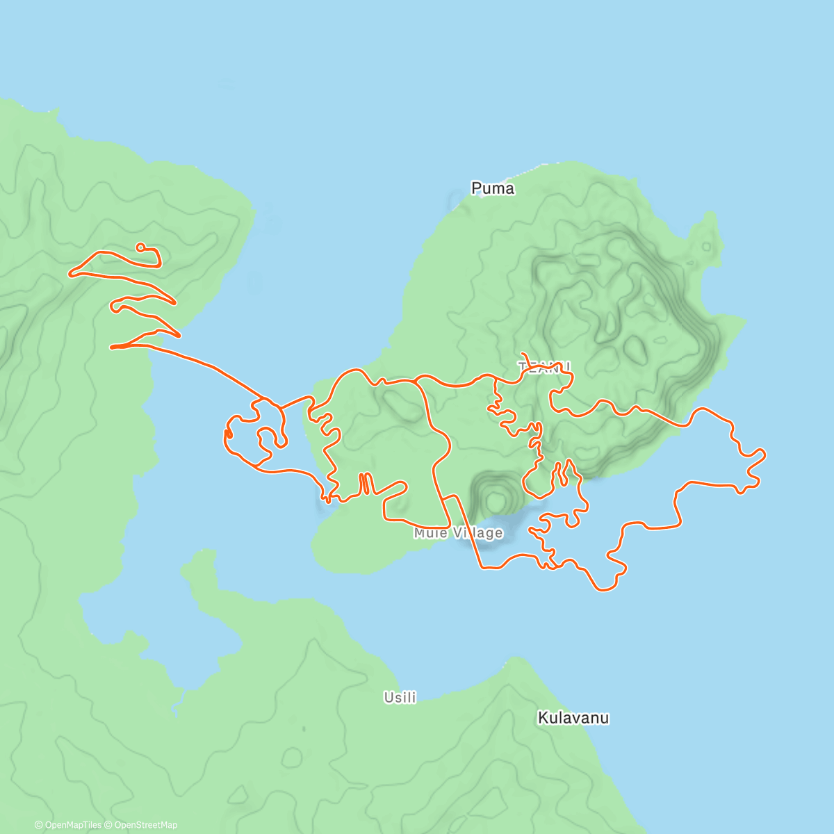 Map of the activity, "Leg day menagerie" - Zwift Watopia - 12/23/25