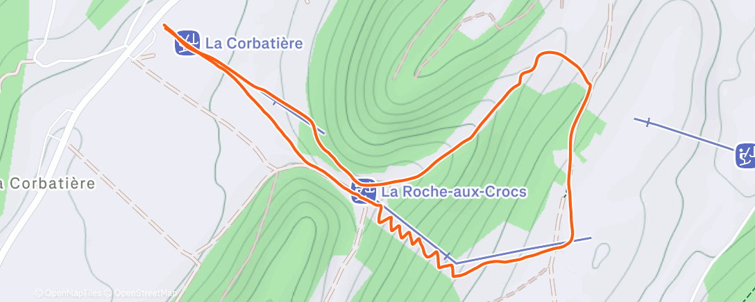 Map of the activity, Ski de randonnée dans l'après-midi