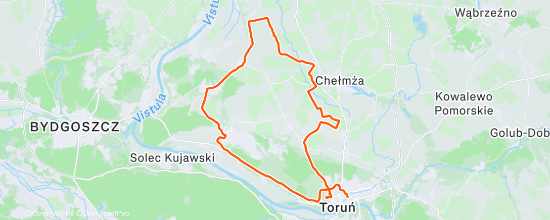 Map of the activity, Morning Ride