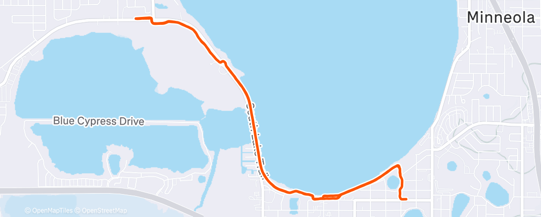 Map of the activity, Morning Run