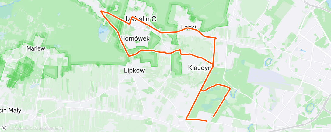 Map of the activity, Дневной велозаезд