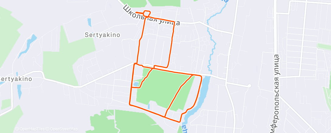 Map of the activity, После 13часов работы 13°c мороза