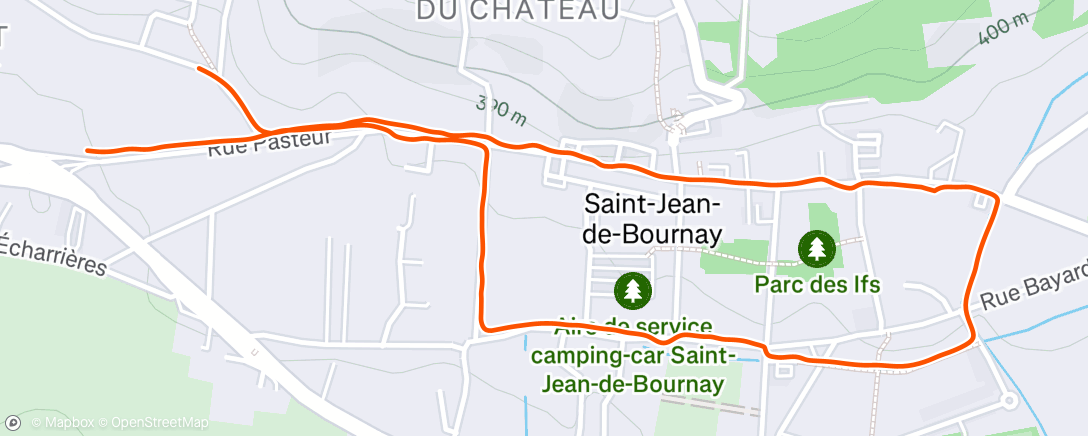 Map of the activity, Randonnée en soirée