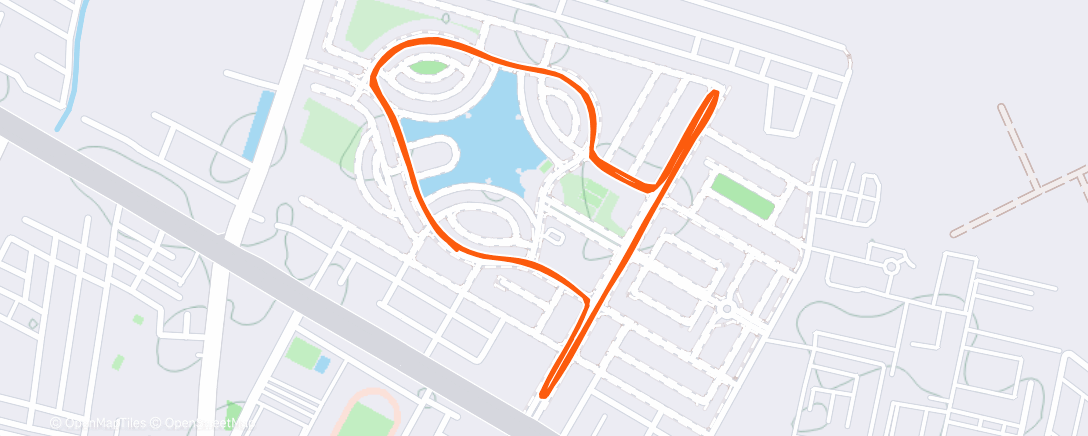 Карта физической активности (Evening Run)