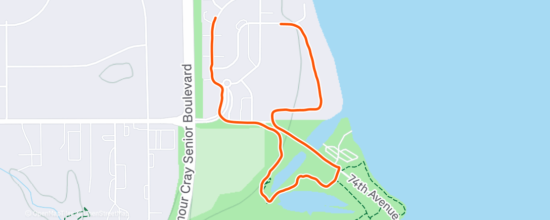 Map of the activity, Afternoon Walk