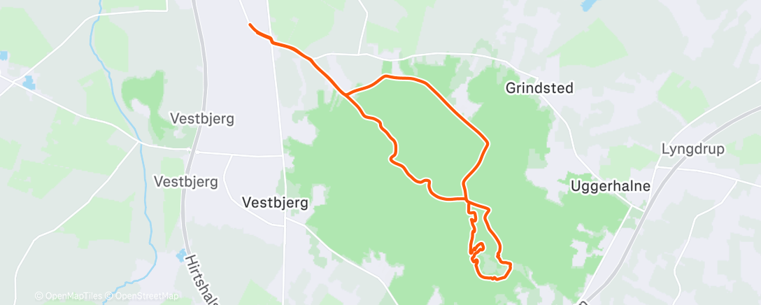 Map of the activity, Afternoon Ride