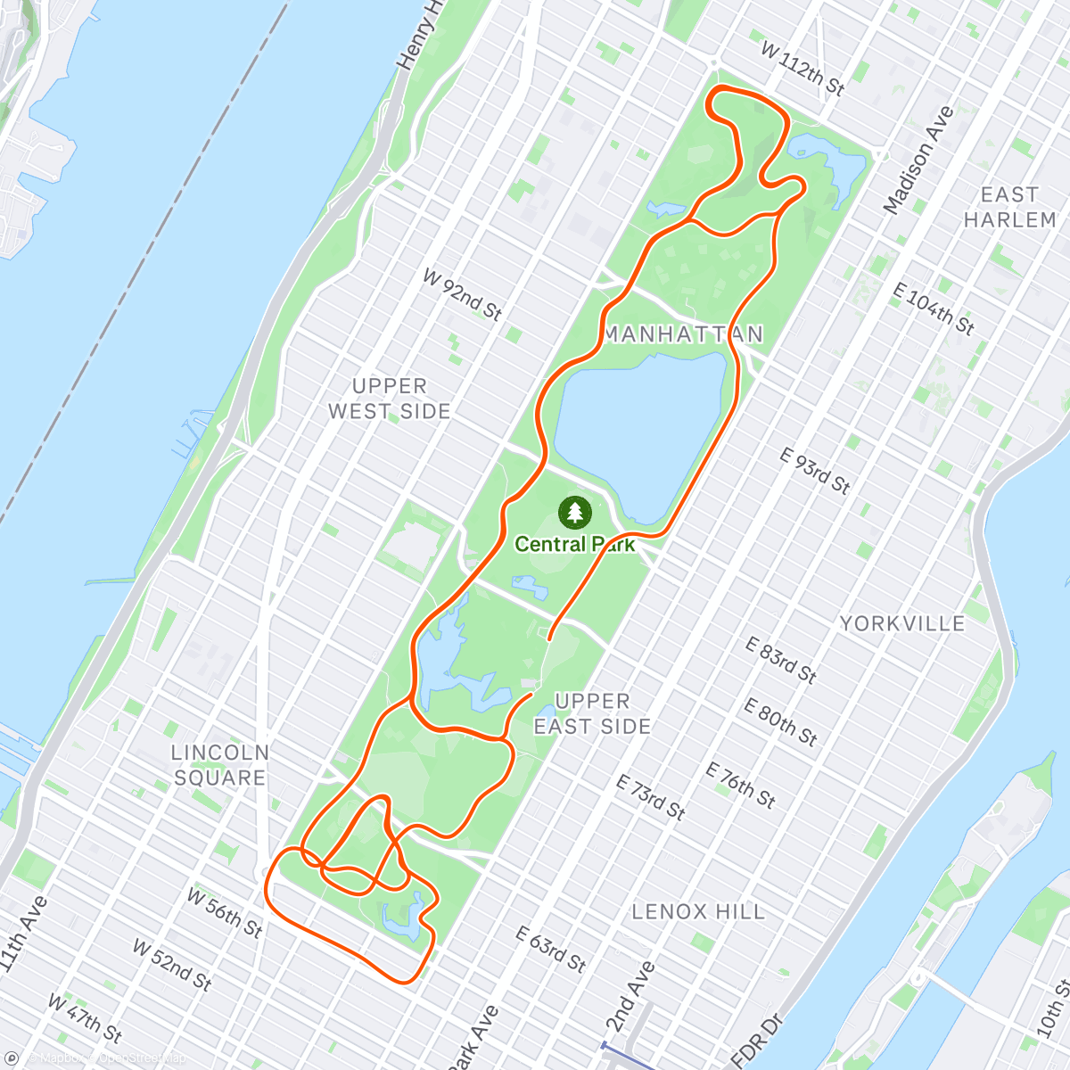 Mapa da atividade, Zwift - Ramp Test to failure in New York