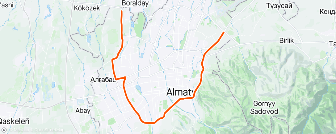 アクティビティ「Утренний велозаезд」の地図