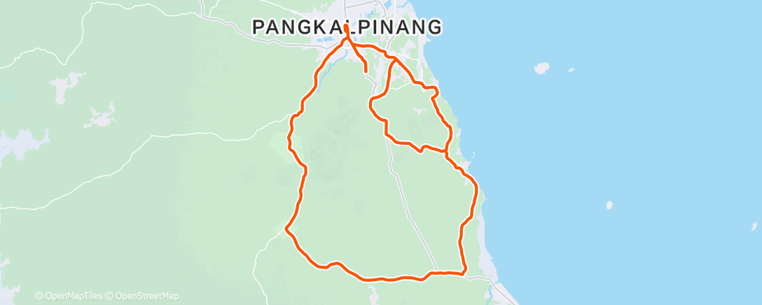 Map of the activity, Morning Ride
