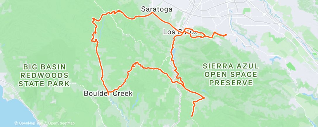 Mapa de la actividad, Morning Ride