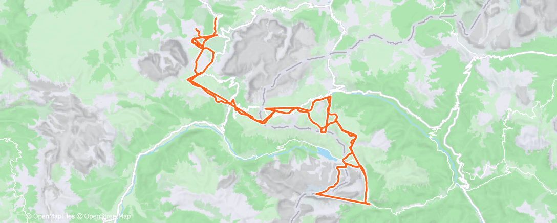 Map of the activity, Morning Alpine Ski