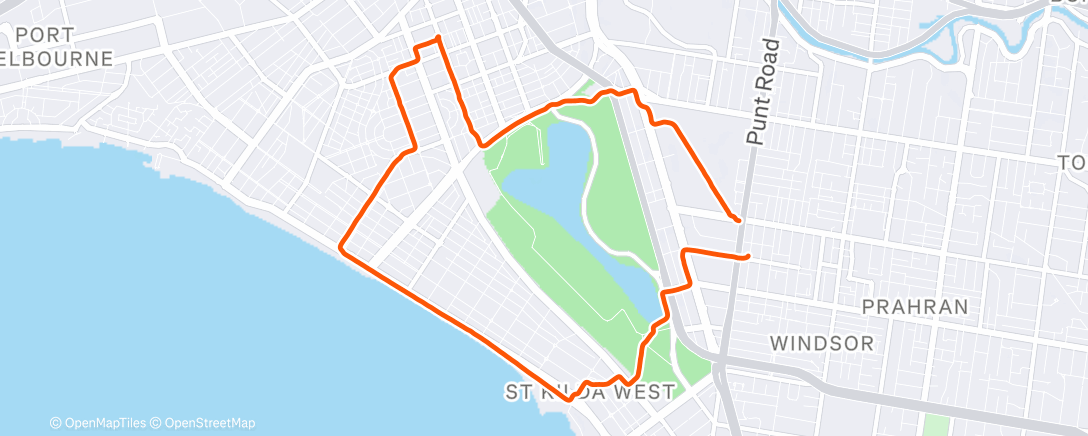 Карта физической активности (Morning Run)