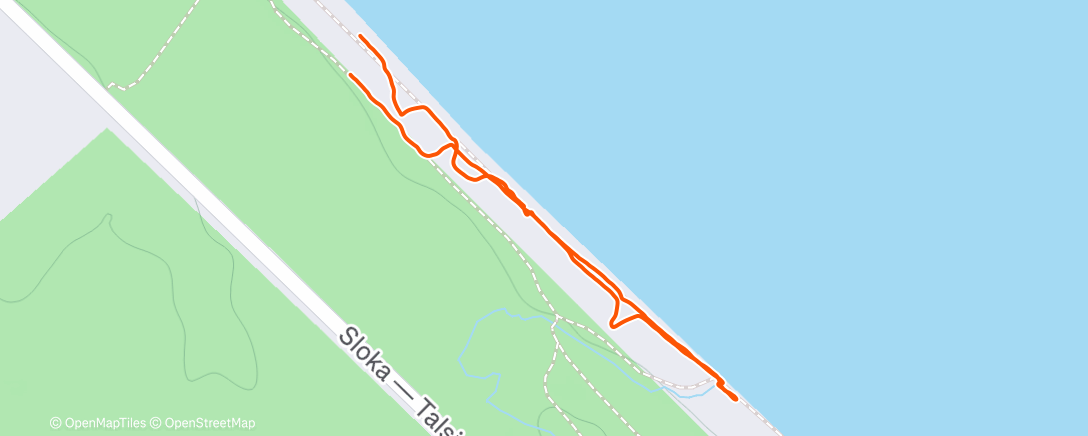 Map of the activity, Afternoon Walk