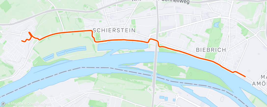 Map of the activity, Afternoon Ride