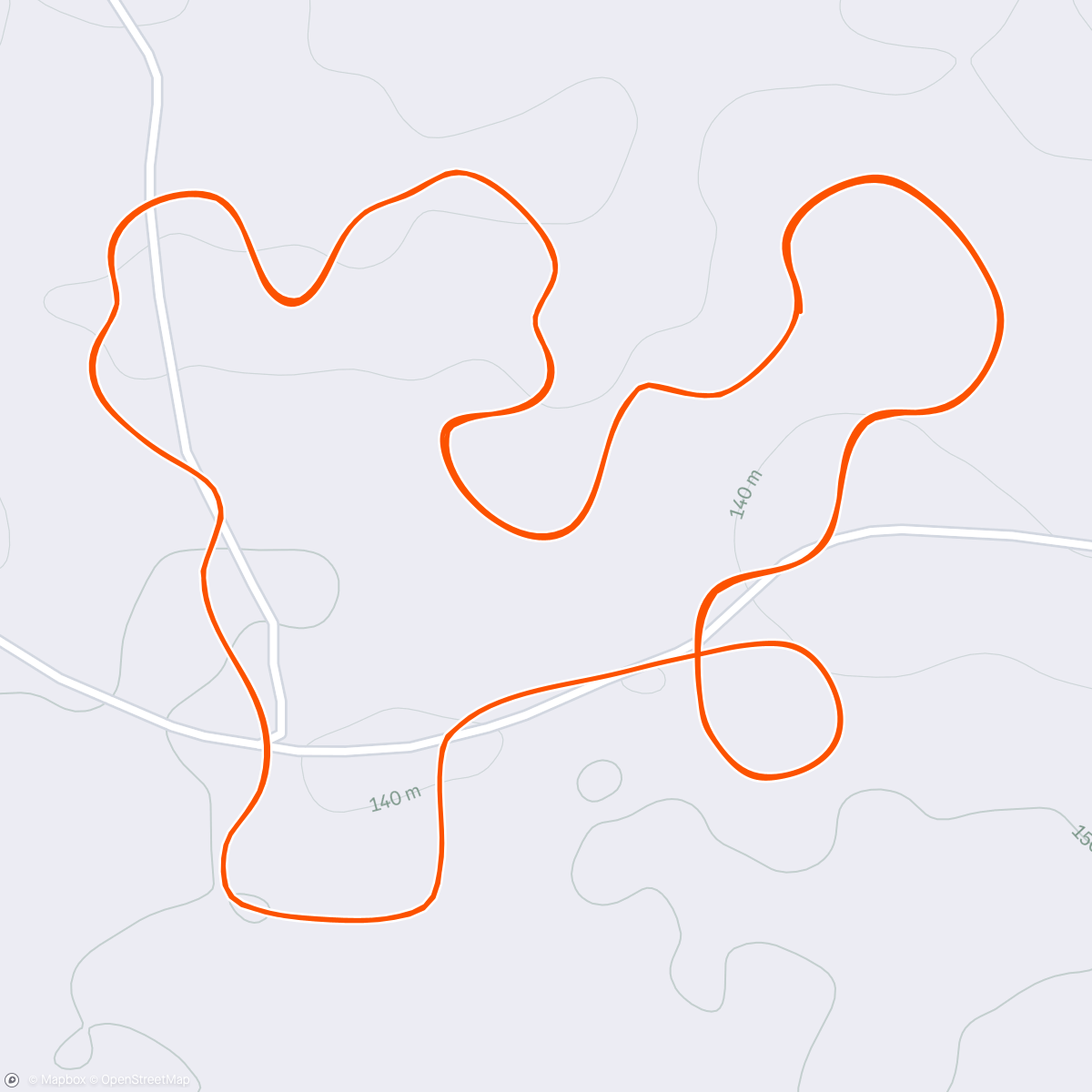 Map of the activity, Zwift - FTP Ramp Test