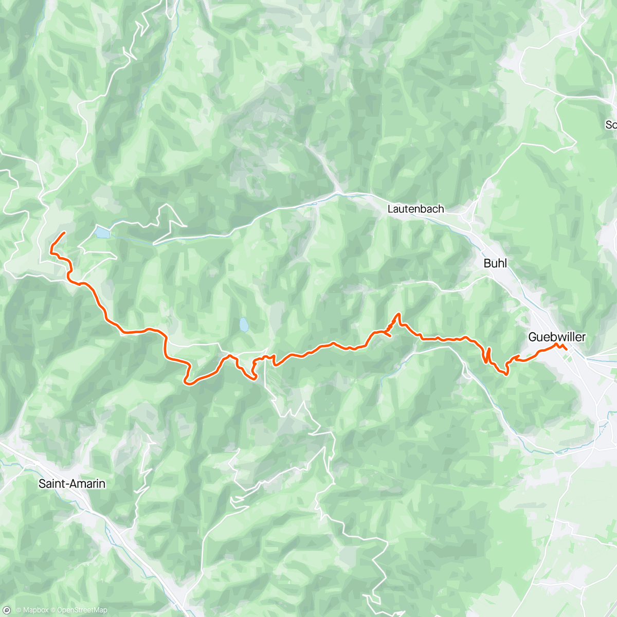 Map of the activity, Week-end randonnée dans les Vosges avec Mounnette Jour 1