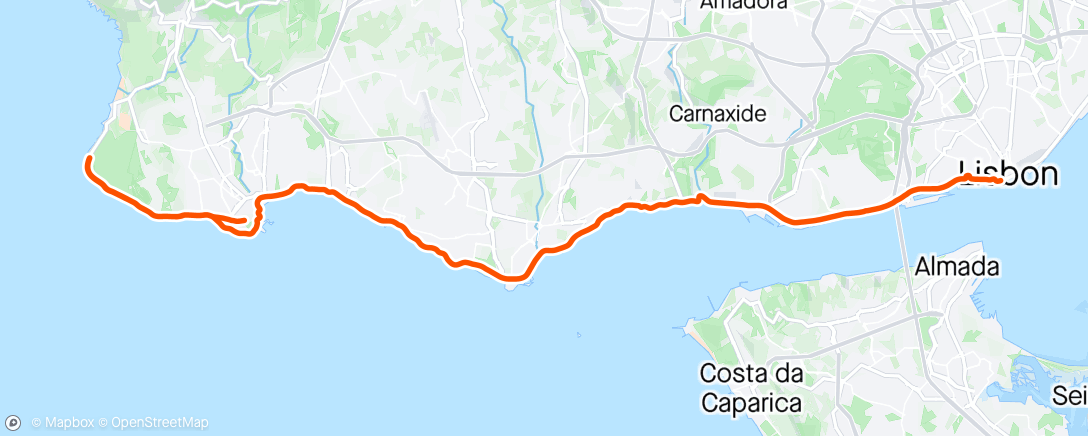 Mappa dell'attività Lissabon Maraton