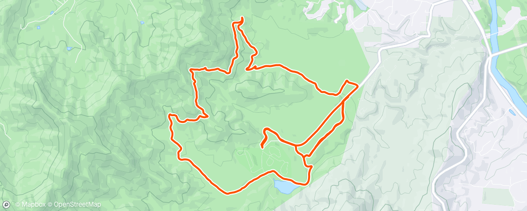 Map of the activity, BC quickie.  Breaking in the new brakes