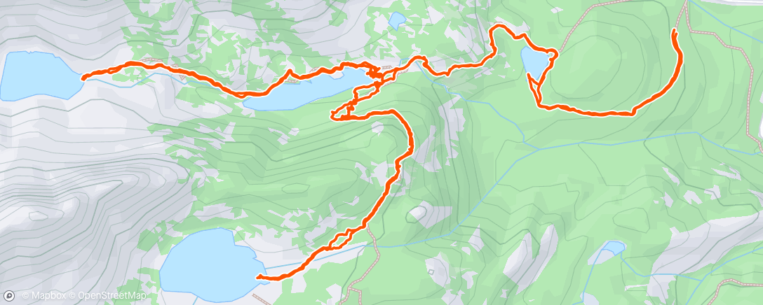 Map of the activity, RMNP alpine lakes x5