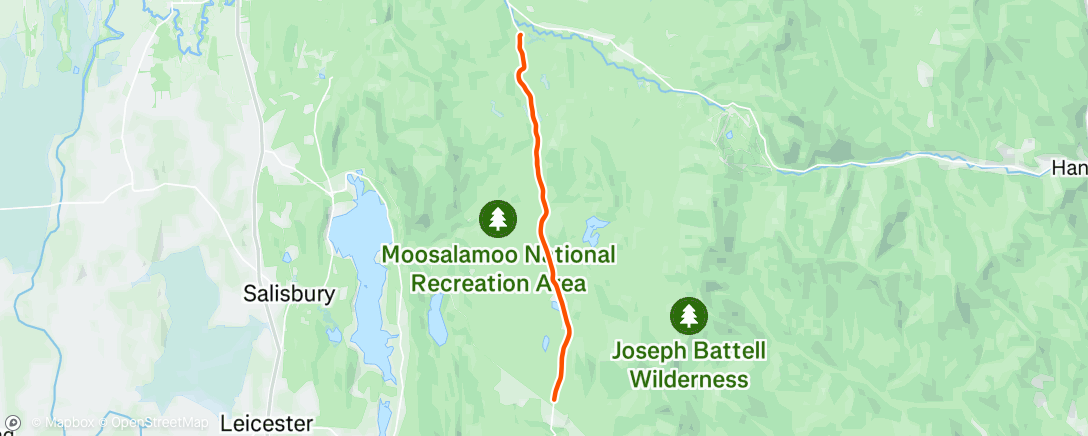 Map of the activity, Afternoon Ride