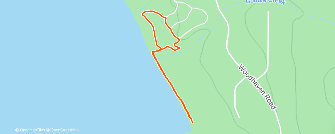 Map of the activity, Afternoon Walk